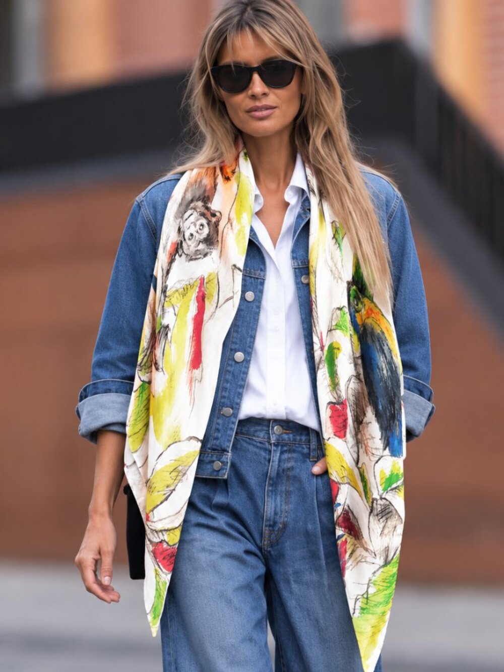 Wilfred 100% Silk Art Print Scarf